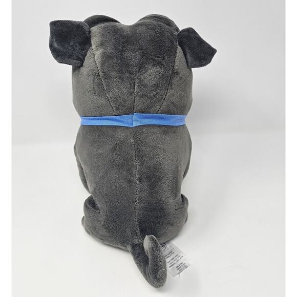 Bingo from Disney's Puppy Dog Pals 10"  Grey Push Stuffed Animal Pug Curly Tail - Picture 3 of 9